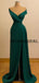 Charming V-Neck Green Mermaid Evening Prom Dresses PD2366
