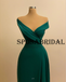 Charming V-Neck Green Mermaid Evening Prom Dresses PD2366