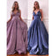 Charming A-line Spaghetti Straps Sparkly Long Shining Gorgeous Prom Dresses PD1763