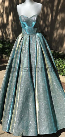 Charming A-line Sweetheart Sparkly Long Shining Gorgeous Prom Dresses PD1771