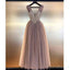 Charming Beading Sparkly Pretty Modest Long Gorgeous Custom Long Prom Dresses, PD1389