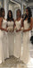 Charming Custom Long Mermaid V-neck Simple Most Popular Bridesmaid Dresses WG567