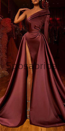 Cheap One Shoulder Unique Long Fashion Prom Dresses PD2146