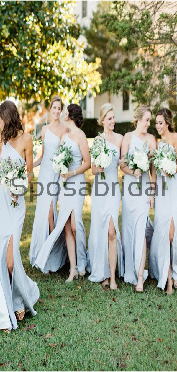 Cheap Baby Blue One Shoulder Simple Bridesmaid Dresses WG789 SposaBridal Cheap Baby Blue One Shoulder Simple Bridesmaid Dresses WG789 SposaBridal
