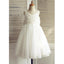 Cheap A-Line V-Neck Backless White Flower Girl Dress , FG110