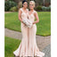 Cheap Mermaid Elegant Simple Bridesmaid Dresses, 2019 Straps Wedding Party Dresses, WG275