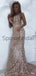 Cheap Shining Spaghetti Straps V-Neck Simple Mermaid Formal Long Prom Dresses, Evening dresses PD1859