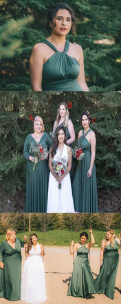 Cheap Soft  Mismatched  Simple Fall Long Elegant Formal Bridesmaid Dresses ,PD0295 - SposaBridal