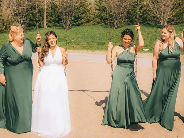 Cheap Soft Mismatched Simple Fall Long Elegant Formal Bridesmaid Dress SposaBridal Cheap Soft Mismatched Simple Fall Long Elegant Formal Bridesmaid Dress SposaBridal