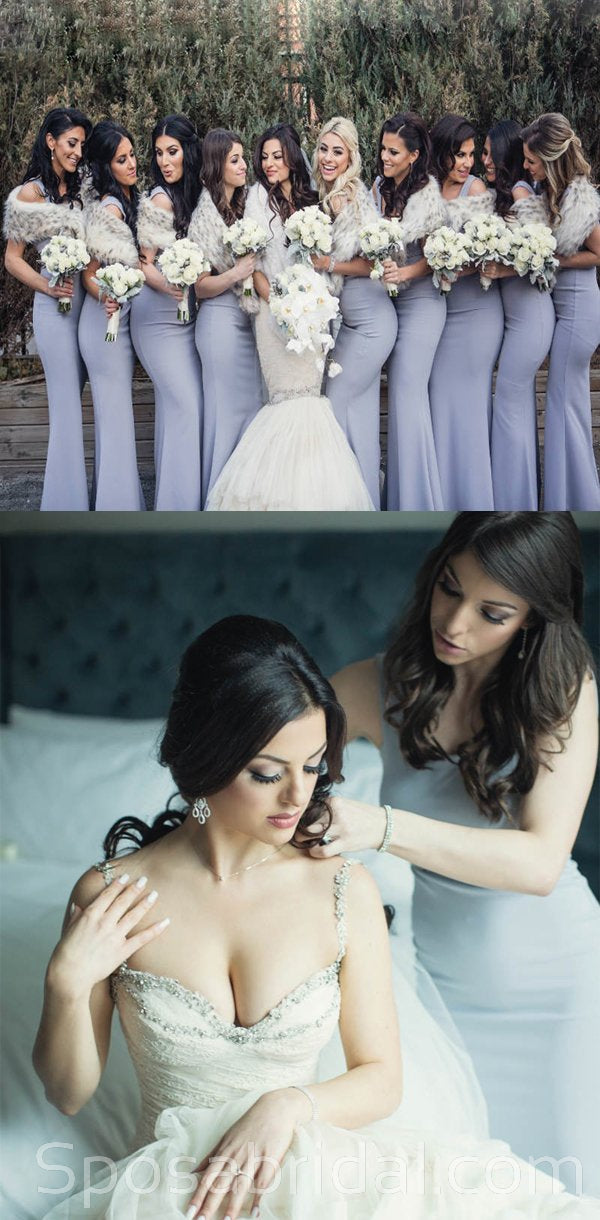 Custom Made Elegant Formal Mermaid Modest Bridesmaid Dresses, Simple B SposaBridal Custom Made Elegant Formal Mermaid Modest Bridesmaid Dresses, Simple B SposaBridal