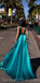 Custom Made Simple Deep V Neck Soft Fashion Modest Prom Dresses online, PD1383