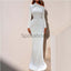 Custom Mermaid Simple Long Sleeves Elegant Unique Modest Prom Dresses PD1938
