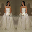Detachable Ivory Sequin Gorgeous Shining Vintage Modest Prom Dresses, Wedding Dress, Ball Gown PD1880