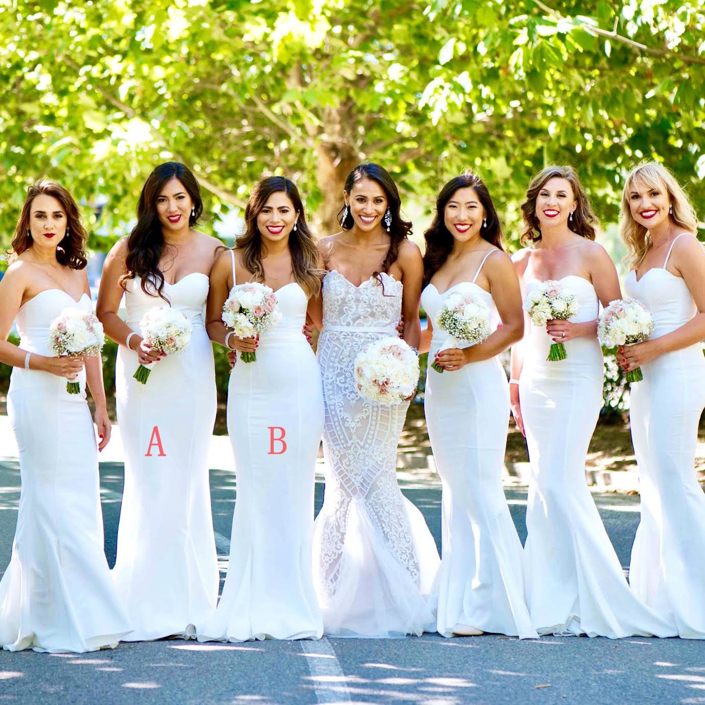 White Top Straight Neckline 2 Pieces Floral Long A-line Prom Dresses, Evening Dresses, PD0370