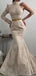 Fashion Mermaid Long Sleeve One Shoulder Evening Prom Dresses PD2392