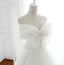 Glamorous Unique New Design White A-line Elegant Formal Weeding Dresses with Bow , WD0273