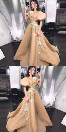 Long New Arrival Unique Design A-line Prom Dresses, Party Queen Dress, PD0355