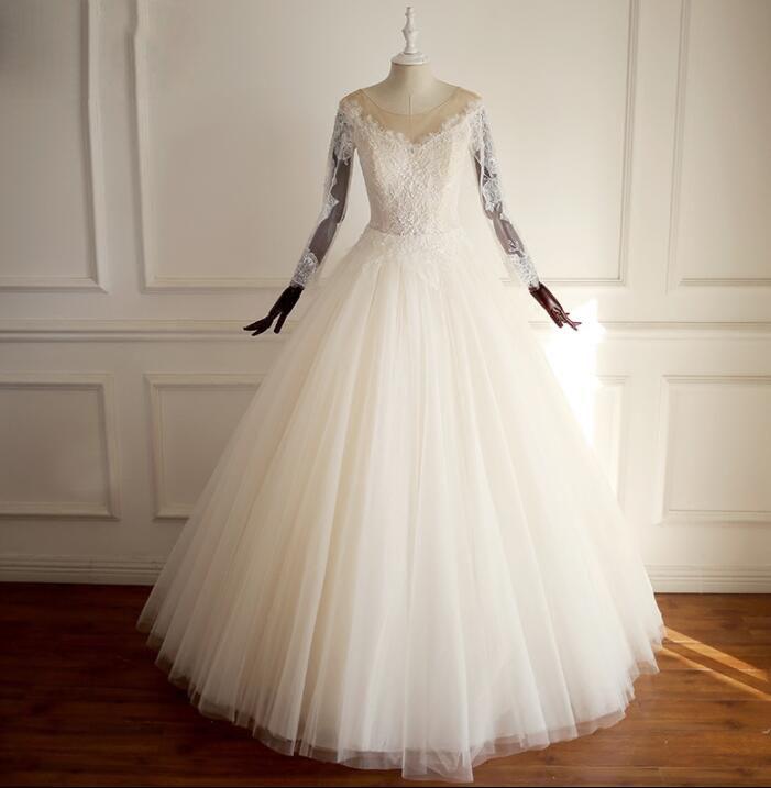 Long Sleeves Scoop Hot Selling Wedding Dresses Online, Fashion Modest SposaBridal Long Sleeves Scoop Hot Selling Wedding Dresses Online, Fashion Modest SposaBridal