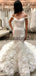 Mermaid Unique Off the Shoulder Elegant Vintage Wedding Dresses WD0488