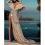 Mermaid Sexy Long Sleeve Sequin Sparkly Unique Fashion Prom Dresses PD2048