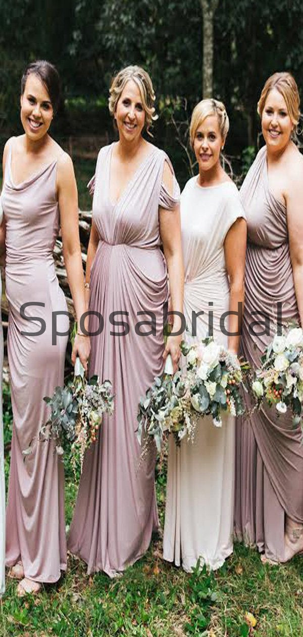 Mismatched Elegant Fashion Pink Long Bridesmaid Dresses WG819 SposaBridal Mismatched Elegant Fashion Pink Long Bridesmaid Dresses WG819 SposaBridal