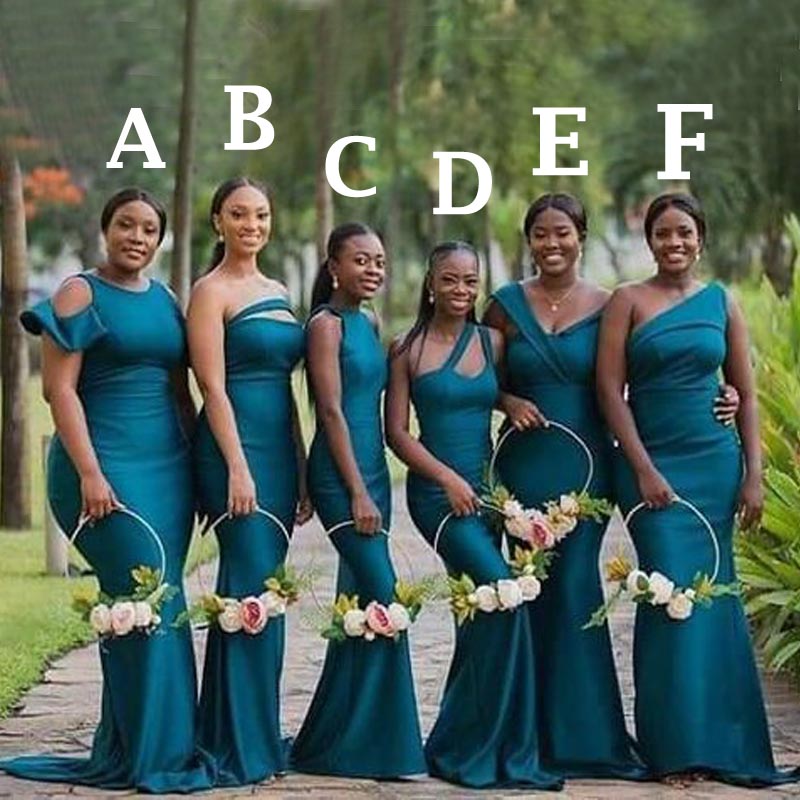 Mismatched Mermaid Long Fall Bridesmaid Dresses WG900 Mismatched Mermaid Long Fall Bridesmaid Dresses WG900