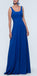 Mismatched Blue Simple Satin Floor-length Modest Inexpensive Bridesmaid Dresses, WG411