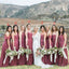 Mismatched Chiffon Inexpensive Floor Length A-line Dusty Rose Simple Bridesmaid Dresses,Wedding Guest Dresses WG575