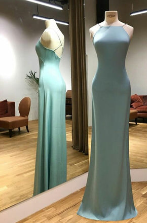 Mismatched  Sexy Spaghetti Straps Simple Cheap Long Modest Prom Dresses, PD0830