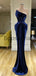 New Arrival Mermaid Unique Design Blue Sexy Fomal Prom Dresses PD2058
