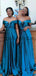 Newest Unique Design A-line Off the Shoulder Bridesmaid Dresses WG703
