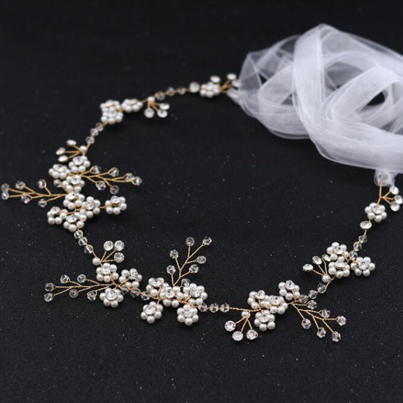 Bridal Wedding Dress Belt, Handmade Beaded Pearl Crystal, Beautiful Waistband, ORN04