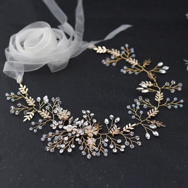 Bridal Belt Luxury Protein Rhinestones Handmade Beaded Flower Girdle, Headwear  Wedding Dress Accessories, ORN05