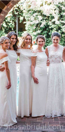 Off the Shoulder Mermaid Unique Design New Arrival Elegant Formal Bridesmaid Dresses, WG553