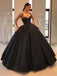 A-line Sparkly Sequin Shining Gorgeous Long Modest Prom Dresses, Ball gown, PD1544