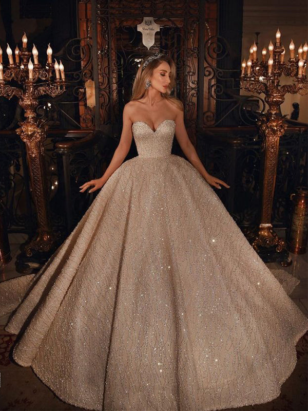 A-line Sweatheart Sparkly Stunning Evening Prom Dresses, Party Gown PD SposaBridal A-line Sweatheart Sparkly Stunning Evening Prom Dresses, Party Gown PD SposaBridal