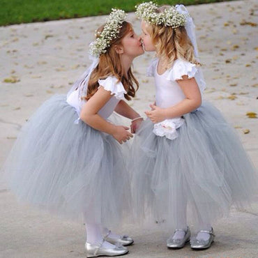 Popular Tulle Cute Unique Lovely Custom Flower Girl Dresses, FG139