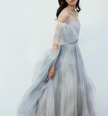 Charming Off Shoulder Unique Design Most Popular Long Prom Dresses ,Bridal gowns ,PD0728 - SposaBridal
