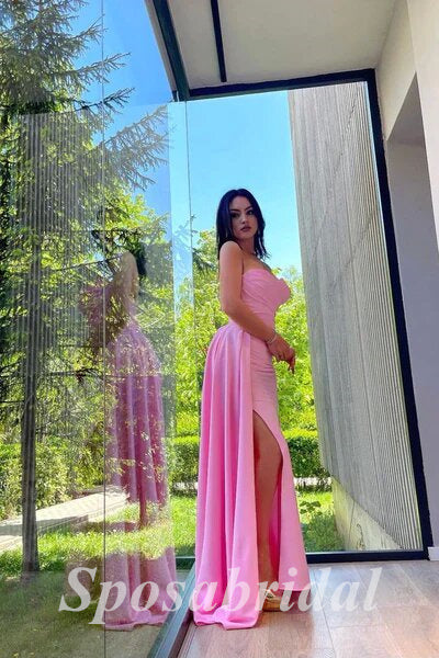 Sexy Jersey Sweetheart Sleeveless Mermaid Long Prom Dresses With Trail SposaBridal Sexy Jersey Sweetheart Sleeveless Mermaid Long Prom Dresses With Trail SposaBridal
