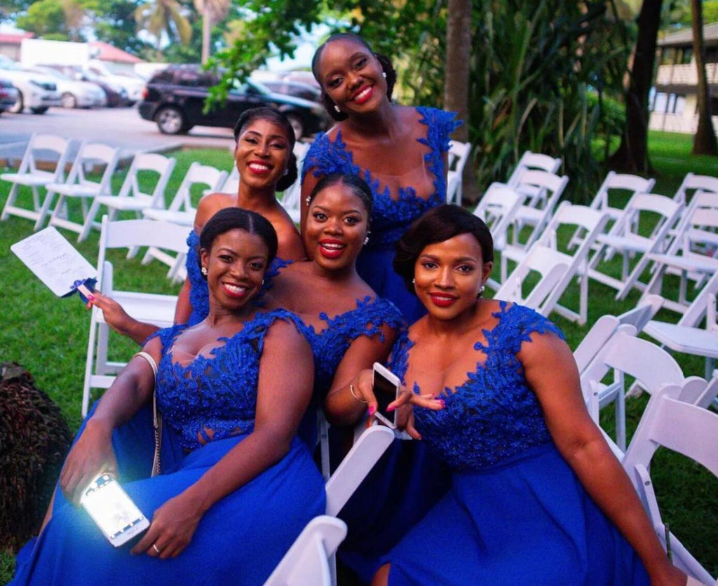 royal blue dresses for bridesmaids