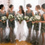 See Through Long Lace Applique Cheap Uniuque Formal Bridesmaid Dresses,WG373