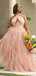 Sexy Cross-halter Strap Hollow A-line Tulle Long Prom Dress, PD03037