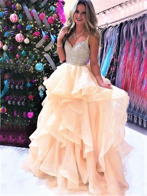 pink prom dress with sparkly top Alyce Paris Prom 61745