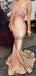 Sexy Elegant Mermaid Long Sleeves Custom Unique Long Modest Prom Dresses PD1928