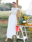 Simple Sleeveless Lace Top Chiffon Most Popular Country Wedding Dresses, WD0535