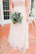 Soft Pink Lovely Tull Mismatched  Cheap Bridesmaid Dresses, Hot Sale Floor-length Formal Bridesmaid Dress Online , WG249