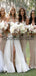 Spaghetti Straps Long Most Popular Beach Bridesmaid Dresses WG835