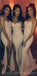 Spaghetti Straps Elegant Simple Sexy Split Long Satin Sweetheart Mermaid Bridesmaid Dresses, WG540