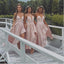 Spaghetti Straps High-Low Cheap Modest Bridesmaid Dresses,WG349