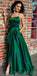 Spaghetti Straps Long Simple Cheap Soft Elegant Modest Long Prom Dresses, PD1280